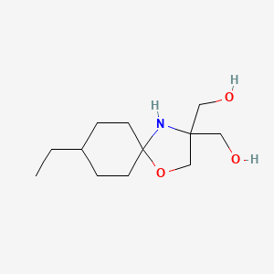 molecular formula C12H23NO3 B10809835 (8-Ethyl-3-hydroxymethyl-1-oxa-4-aza-spiro[4.5]dec-3-yl)-methanol 