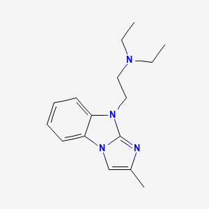 molecular formula C16H22N4 B10809921 N,N-diethyl-2-(2-methyl-9H-imidazo[1,2-a]benzimidazol-9-yl)ethanamine 