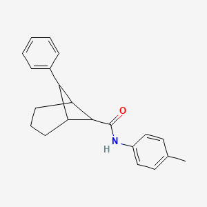 molecular formula C21H23NO B10809939 N-(4-methylphenyl)-7-phenylbicyclo[3.1.1]heptane-6-carboxamide 