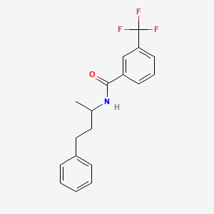 molecular formula C18H18F3NO B10810425 N-(4-phenylbutan-2-yl)-3-(trifluoromethyl)benzamide 