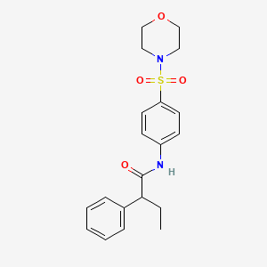 molecular formula C20H24N2O4S B10810527 N-[4-(morpholin-4-ylsulfonyl)phenyl]-2-phenylbutanamide 