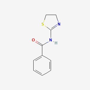 molecular formula C10H10N2OS B10810531 N-(4,5-Dihydro-thiazol-2-yl)-benzamide CAS No. 6558-36-7