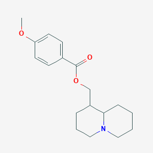 molecular formula C18H25NO3 B10810714 octahydro-2H-quinolizin-1-ylmethyl 4-methoxybenzoate 