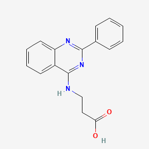 molecular formula C17H15N3O2 B10810894 N-(2-phenylquinazolin-4-yl)-beta-alanine 