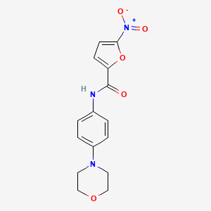 molecular formula C15H15N3O5 B10810920 N-(4-morpholin-4-ylphenyl)-5-nitrofuran-2-carboxamide CAS No. 329198-86-9