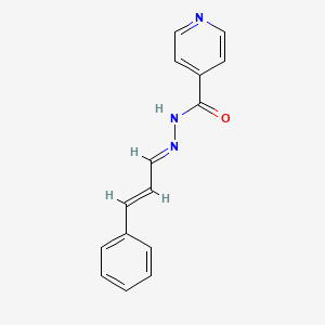 molecular formula C15H13N3O B10811172 Isonicotinic acid, cinnamylidenehydrazide CAS No. 4813-11-0