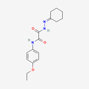 molecular formula C16H21N3O3 B10811263 N'-(cyclohexylideneamino)-N-(4-ethoxyphenyl)oxamide 