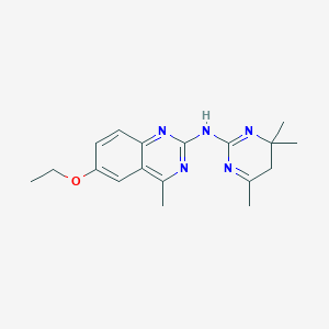 molecular formula C18H23N5O B10811275 6-ethoxy-4-methyl-N-(4,4,6-trimethyl-1H-pyrimidin-2-yl)-2-quinazolinamine 