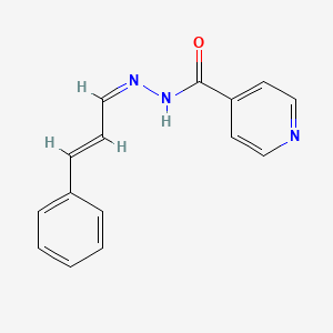 molecular formula C15H13N3O B10811283 N-[(Z)-[(E)-3-phenylprop-2-enylidene]amino]pyridine-4-carboxamide 