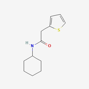 molecular formula C12H17NOS B10811548 N-cyclohexyl-2-(thiophen-2-yl)acetamide 