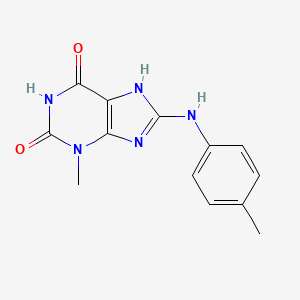 molecular formula C13H13N5O2 B10811659 3-Methyl-8-p-tolylamino-3,7-dihydro-purine-2,6-dione 