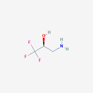 molecular formula C3H6F3NO B108117 (2S)-3-amino-1,1,1-trifluoro-2-propanol CAS No. 160706-71-8