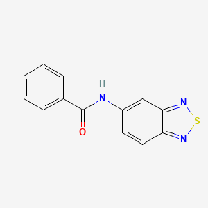 molecular formula C13H9N3OS B10811708 N-(2,1,3-benzothiadiazol-5-yl)benzamide 
