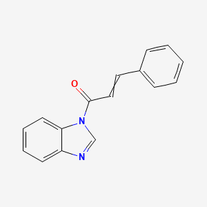 molecular formula C16H12N2O B10811737 1-(Benzimidazol-1-yl)-3-phenylprop-2-en-1-one 