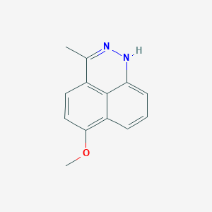molecular formula C13H12N2O B10811796 6-Methoxy-3-methyl-1H-benzo[de]cinnoline 