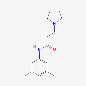molecular formula C15H22N2O B10811828 N-(3,5-dimethylphenyl)-3-pyrrolidin-1-ylpropanamide 