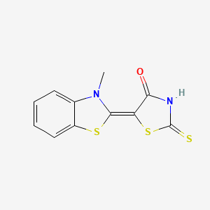 molecular formula C11H8N2OS3 B10811949 (5Z)-5-(3-methyl-1,3-benzothiazol-2(3H)-ylidene)-2-thioxo-1,3-thiazolidin-4-one 