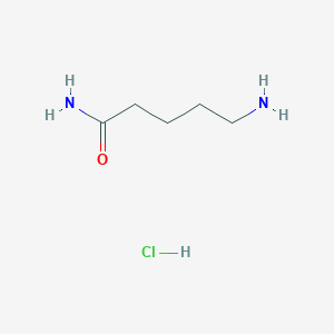 molecular formula C5H13ClN2O B108120 5-Aminopentanamide hydrochloride CAS No. 97965-80-5