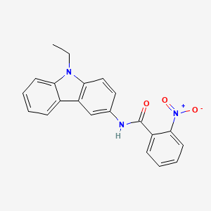 molecular formula C21H17N3O3 B10812016 N-(9-Ethyl-9H-carbazol-3-yl)-2-nitro-benzamide 