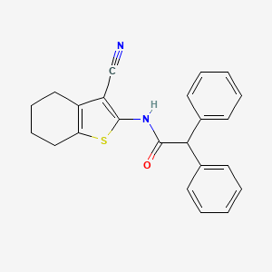 molecular formula C23H20N2OS B10812436 N-(3-cyano-4,5,6,7-tetrahydro-1-benzothiophen-2-yl)-2,2-diphenylacetamide 