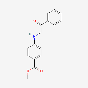 molecular formula C16H15NO3 B10812703 Methyl 4-(phenacylamino)benzoate 