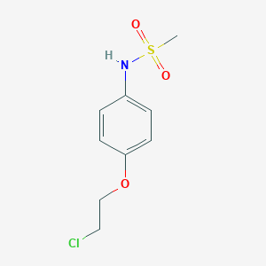 molecular formula C9H12ClNO3S B108128 2-(4-Methanesulphonamidophenoxy)ethyl chloride CAS No. 115256-17-2