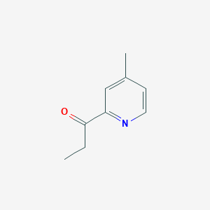 molecular formula C9H11NO B010813 1-(4-Methylpyridin-2-yl)propan-1-one CAS No. 102878-30-8