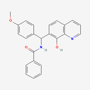 molecular formula C24H20N2O3 B10813184 N-[(8-Hydroxyquinolin-7-YL)(4-methoxyphenyl)methyl]benzamide 
