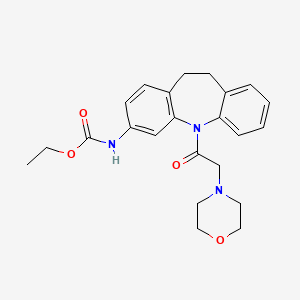 molecular formula C23H27N3O4 B10813556 ethyl [5-(morpholin-4-ylacetyl)-10,11-dihydro-5H-dibenzo[b,f]azepin-3-yl]carbamate 