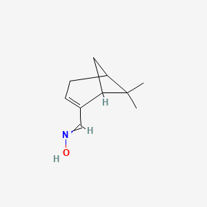 molecular formula C10H15NO B10813583 N-[(6,6-dimethyl-2-bicyclo[3.1.1]hept-2-enyl)methylidene]hydroxylamine 