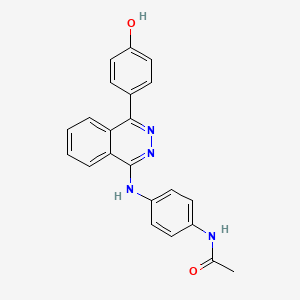 molecular formula C22H18N4O2 B10813689 N-(4-{[4-(4-hydroxyphenyl)phthalazin-1-yl]amino}phenyl)acetamide 