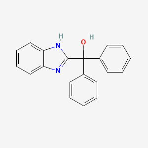 molecular formula C20H16N2O B10813735 1H-Benzimidazol-2-yl(diphenyl)methanol CAS No. 1235-28-5