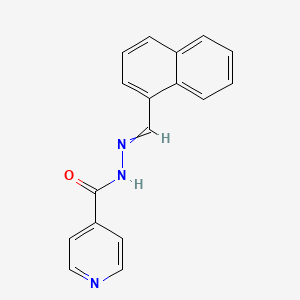 molecular formula C17H13N3O B10813804 Naphthaldehyde isonicotinoyl-hydrazone 