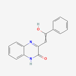 molecular formula C16H12N2O2 B10813985 3-(2-Oxo-2-phenylethylidene)-3,4-dihydroquinoxalin-2(1H)-one 
