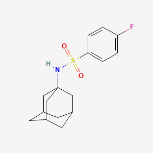 molecular formula C16H20FNO2S B10814037 N-Adamantan-1-yl-4-fluoro-benzenesulfonamide 