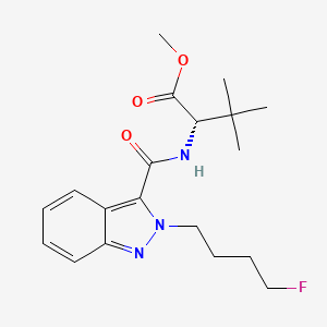 molecular formula C19H26FN3O3 B10814089 methyl (2S)-2-[[2-(4-fluorobutyl)indazole-3-carbonyl]amino]-3,3-dimethylbutanoate 