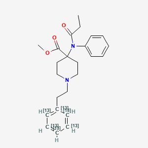 molecular formula C24H30N2O3 B10814118 Carfentanil-13C6 