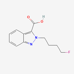 molecular formula C12H13FN2O2 B10814197 2-(4-fluorobutyl)indazole-3-carboxylic acid 