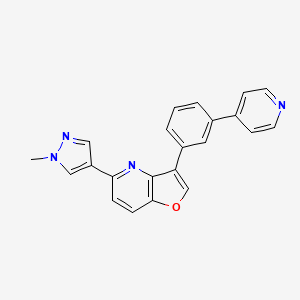 molecular formula C22H16N4O B10814278 MU1210 