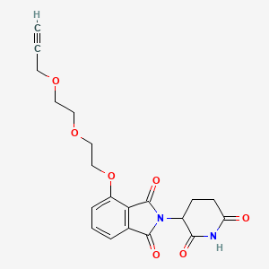 molecular formula C20H20N2O7 B10814305 Thalidomide-O-PEG2-propargyl 