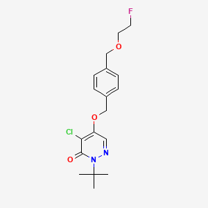 molecular formula C18H22ClFN2O3 B10814457 Flurpiridaz CAS No. 863888-33-9
