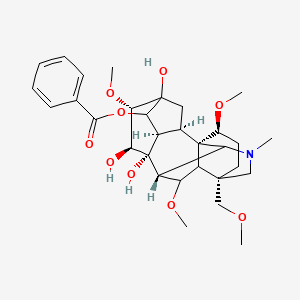 molecular formula C31H43NO9 B10814482 Benzoylhypacoitine 