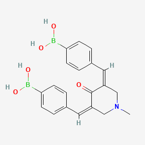 molecular formula C20H21B2NO5 B10814492 AM-114 CAS No. 856849-35-9