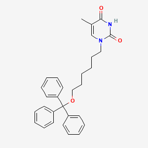 molecular formula C30H32N2O3 B10814643 1-[6-(Triphenylmethoxy)hexyl]thymine CAS No. 921587-93-1