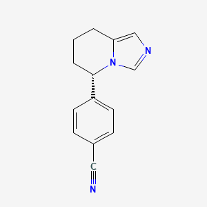 molecular formula C14H13N3 B10814682 (-)-Fadrozole CAS No. 102676-86-8