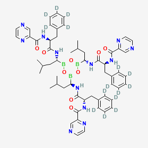 molecular formula C57H69B3N12O9 B10814803 Bortezomib trimer-d15 