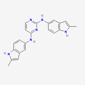 molecular formula C22H20N6 B10814894 AZA1 