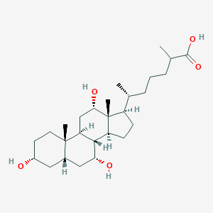 molecular formula C27H46O5 B108149 3α,7α,12α-三羟基-5β-胆甾烷-26-酸 CAS No. 547-98-8