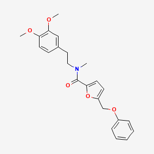 molecular formula C23H25NO5 B10814971 N-homoveratryl-N-methyl-5-(phenoxymethyl)-2-furamide 
