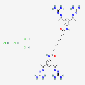 molecular formula C34H56Cl4N18O2 B10815027 Semapimod 4HCl 
